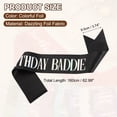 thumbnail image 2 of Uxcell Birthday Baddie Sash with Pin Colorful Foil Lettering Party Favors Supplies Decorations Accessories for Women Costume Gifts Sweet Birth Day, Black, 2 of 6