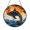 Acrylic 3.5 Inch, variant on Fin Whale Ocean Suncatcher Hanging Round Window Present Vibrant Decor