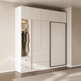 thumbnail image 2 of Luxury Nordic Wardrobes Clothing Rack Dressers Display Hanging Wardrobes Apartment Free Shipping Guarda Roupa Furniture Bedroom My Lux Decor Round, 2 of 24