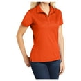 thumbnail image 4 of Yellow Rooster Women’s Micropique Sport-Wick Polo T-Shirts Deep Orange 3XL, 4 of 6