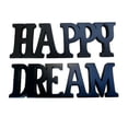 thumbnail image 2 of D-Art Collection Mahogany Wood Happy and Dream Signs in Dark Brown, 2 of 2