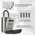 thumbnail image 3 of Key Safe Lock Box Padlock with External Protection Cover,Hanging Security Key, 3 of 5
