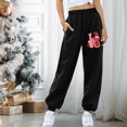 thumbnail image 4 of Pantalones Estampados Con Bolsillos Sueltos En La Cintura Elásticos Informales Para Mujer A La Moda Odeerbi ODB-6, 4 of 7