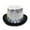 A1#-Silver, variant on Men's Sequin Top Hat, Tall Sparkly Bowler Magician Performance Dress Cap