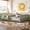 Green, variant on URTR Beige Queen Size Floor Bed with Bookcase Headboard and Safety Guardrails, Solid Pine Wood Low Profile Bed Frame, No Box Spring Needed