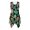 Green and Pink Monstera Leaves, variant on HELLHERO Summer Sleeveless Dress, Floral Print Side Pockets Asymmetric Hem Midi Dress, Irregular Hem Round Neck Sundress for Holiday Vacation