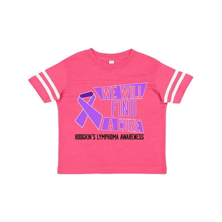 

Inktastic We Will Find a Cure- Hodgkins Lymphoma Awareness Gift Toddler Boy or Toddler Girl T-Shirt