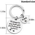 thumbnail image 2 of Father’s Day Gift - Keychain Gifts from Daughter, I'll Always Be Your Little Girl, You Will Always Be My Hero, Keychain for Dad Birthday, Valentine’s Day, Christmas Gift from Daughter, 2 of 6