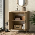thumbnail image 5 of Tolead Wood Rattan Cabinet,Entryway Cabinet, Modern Sideboard for Living Room, Natural, 5 of 10