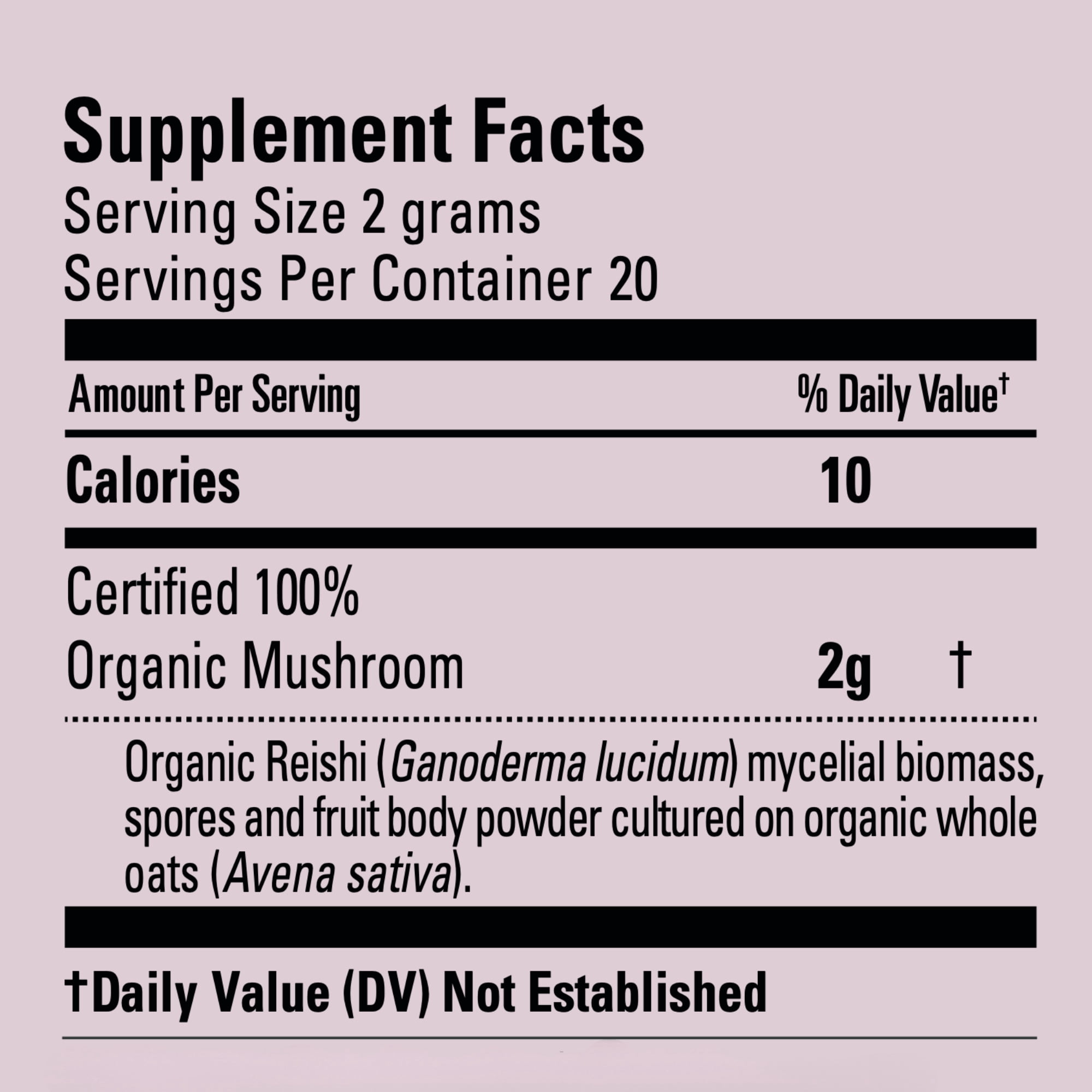 Eleven TLC, A Wellness Co Organic Reishi Mushroom Extract Powder, 40 Servings, 82 Grams