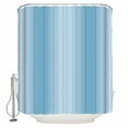 thumbnail image 2 of Blue Ombre Waterproof Fabric Shower Curtain, Modern Abstract Art Farmhouse Gradient Shower Curtain for Bathroom Curtains Bathtubs Hotel Washable Shower Curtains with 12 Hooks Small 36x78in, 2 of 6