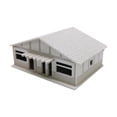 thumbnail image 4 of 1/87 escena de arquitectura de casa japonesa en miniatura, modelo de diseño ferroviario, modelo ensamblado para mesa de arena, modelo de ferrocarril 12cmx9.1cmx5.5cm, 4 of 8