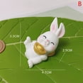 thumbnail image 3 of 1Pc Cute Cartoon White Bunny Micro Landscape Resin Decoration Gardening Crafts, 3 of 5