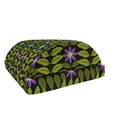 thumbnail image 1 of Flowers Foot Rest, Botanical Theme Blue and Purple Blossoms Motif Symmetrical Leaves, Non-Slip Backing Ergonomic Memory Foam Leg Support for Office, Charcoal Grey and Multicolor, by Ambesonne, 1 of 5