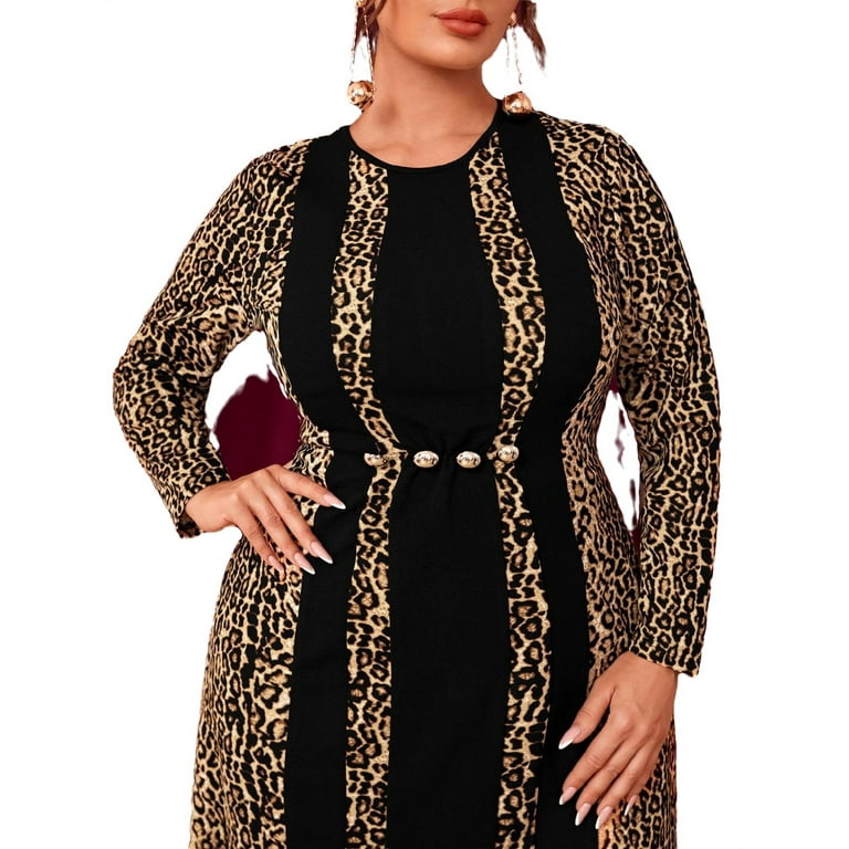 Walmart leopard top print dress