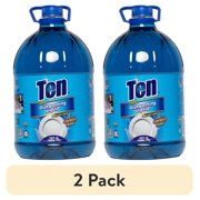 (2 pack) Ten Liquid Phosphate free Carry on Handle Bottle, Fresh, 128 fl oz