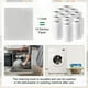 thumbnail image 5 of Uxcell 6-Pack Toallas de Cocina Suecas, 7"x8" Toallas de Papel de Celulosa Reutilizables Lavables, Trapos Sin Rayones [Gris], 5 of 6
