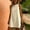 Beige, variant on Women's Linen-Look Sleeveless Shift Dress Round Neck Casual Mini Dress Black L