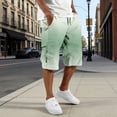 thumbnail image 5 of Men's Gradient Cargo Shorts, Drawstring Waist Loose Fit Utility Bottoms with Pockets, Summer Casual Streetwear for Outdoor Wear, 5 of 5