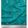 thumbnail image 1 of Soimoi Rayon Fabric Swirl,Bird Cage & Rose Floral Print Fabric by the Yard 56 Inch Wide, 1 of 1