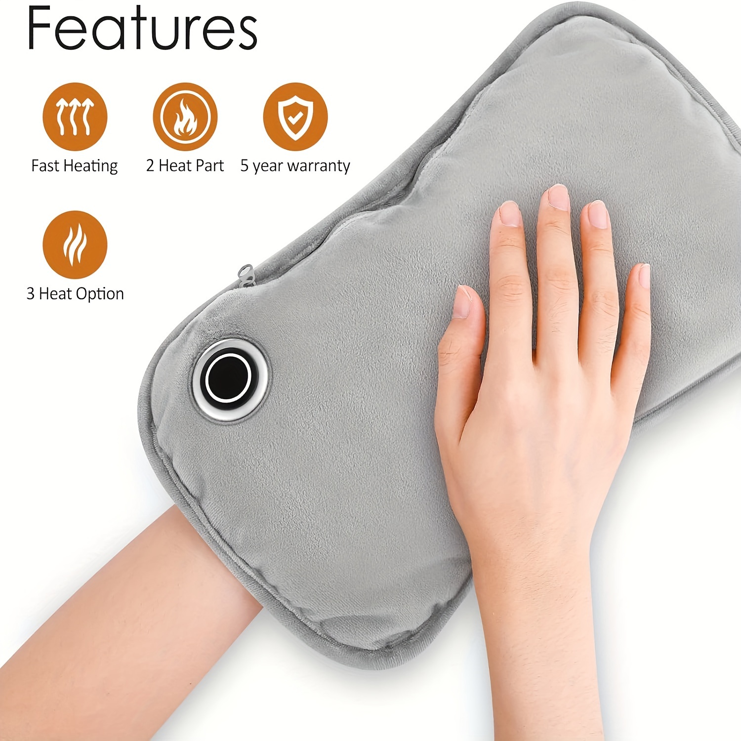 LEEYNEER VanSmaGo Graphene Rechargeable Hand Warmers - Portable Heated Gloves Bag with 10000mAh Power Bank  2 Heating Zones & 3 Temperature Settings  Fast-Charging Electric Heating Pouch