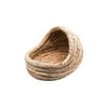Hapeisy Small Pet Drop Ear Rabbit Nest Dutch Pig Products Warm House Straw Hand-woven Hamster Natural Handmade Cage