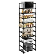 Fairy 10-Tier Kitchen Storage Shelves, Adjustable Shelves for Storage Pantry Shelves with Hooks, Storage Rack Shelving Unit Organizer for Bedroom Laundry Closet