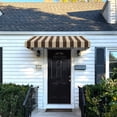 thumbnail image 2 of Awntech 5.38 Ft New Yorker Fixed Awning Canopy with Rigid Valance (64.5in x 16in x 30in), Brown/Tan Stripe, 2 of 2