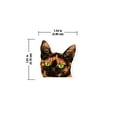 thumbnail image 2 of WIRESTER Car Air Freshener Fragrance Vent Clip Interior Decoration for Cars with Lemon Scented Pad - Animal Black Orange Tortoiseshell Cat, 2 of 7