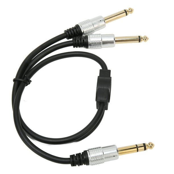 Inch Stereo Cable,6.35mm to Dual 6.35mm Inch Splitter Cable Dual Y