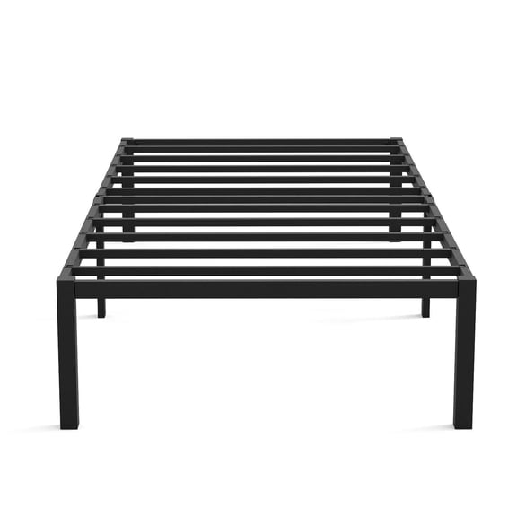 Twin Bed Frames 14 Inch High, Quick Assembly No Box Spring Needed Mattress Foundation with Storage Space