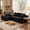 Black03, variant on LLappuil 108" Sectional Sofa, Modular Sectional Couch with Left Chaise, Deep Seat Corduroy Cloud Sofa for Living Room Black