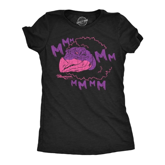 Womens Funny Mmm Skesis T-Shirt - Sarcastic Jim Henson's Dark Crystal Movie Tee for Ladies - Official Vintage Tshirt Womens Graphic Tees