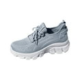 thumbnail image 2 of Domzle Women's Running Shoes Hands-Free Slip On Breathable Knit Walking Sneakers Non-Slip for Work Gym & Casual Gray, 2 of 6