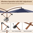thumbnail image 2 of COSIEST 8ft 360° Rotating Cantilever Umbrella，Outdoor Patio Umbrella, 2 of 7
