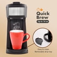 thumbnail image 2 of HyperChiller EHC210N Iced/Hot Coffee Maker, K-Cup or Grounds, 8, 10 12oz Pours, Removable Holder and Reusable Mesh Filter, Drip tray, Black/Stainless-Steel, 2 of 5