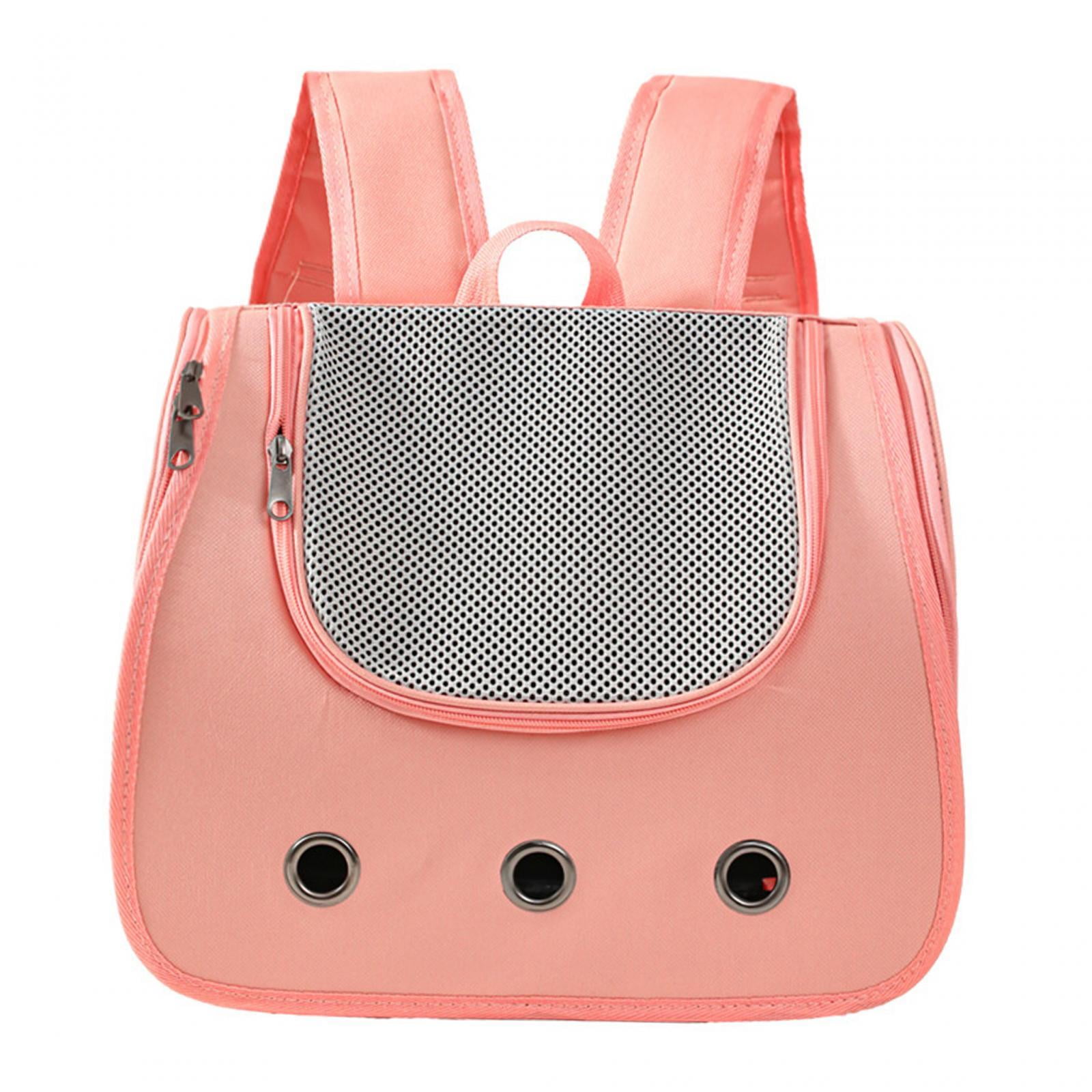 oshhnii Cat Backpack Carrier Comfortable Ventilation Portable Breathable Dog Cat Carrier Pink