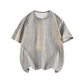 thumbnail image 1 of Tops para hombre, blusas y camisas de cuello redondo y manga corta para hombre, blusas casuales de moda con cuello redondo y manga corta, blusas para hombre, blusas de poliéster para hombre, 1 of 8