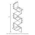 thumbnail image 2 of Furinno Contemporary 13.39" x 13.39" 5-Tier Wood Floating Shelf, 2 of 5