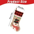 thumbnail image 3 of WMGHA Christmas Stockings - 19" Christmas Stocking Deer Gnome Santa Snowman Burlap Plaid Xmas Stocking Holiday Christmas Decor Gifts for Family Kids,Festive Fireplace and Gift-Giving Occasions, 3 of 3