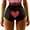 Black, variant on Lifting Panties for Womens Valentine's Day Hearts Print Underwear Soft Stretch High Waist Hipster Briefs