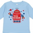 thumbnail image 4 of Inktastic Robot Little Brother Boys Long Sleeve Toddler T-Shirt, 4 of 5