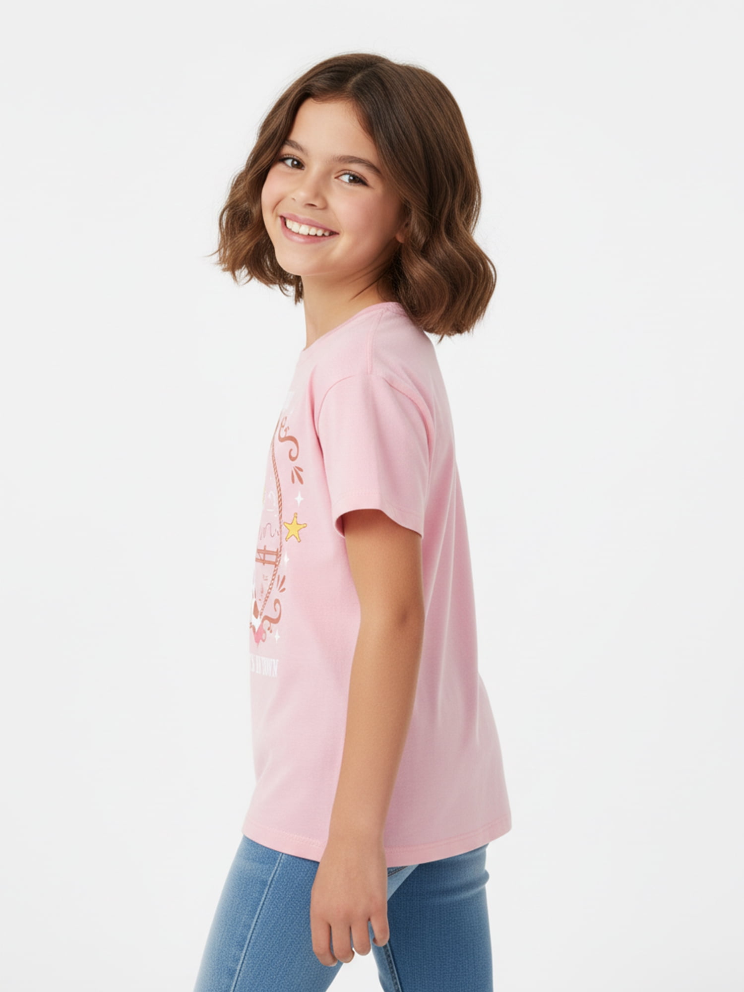 Toy Story Girls New Sheriff In Town Graphic T-Shirt, Sizes 4-16