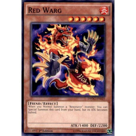 YuGiOh Duelist Pack: Dimensional Guardians Red Warg DPDG-EN025