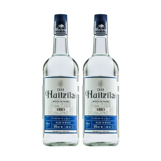 Duo Pack Destilado de Agave Casa Huitzila Blanco 1000 Ml Casa Huitzila Blanco