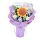 thumbnail image 5 of Ramo de flores de ganchillo terminado Flor de punto Margarita Regalo navideño Tejido a ganchillo Púrpura, 5 of 9
