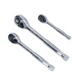thumbnail image 4 of 3pc Mixed Drive Ratchets 72 Teeth Quick Release Socket Drivers 1/4" 3/8” 1/2", 4 of 4