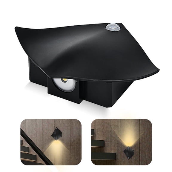 Motion Sensor Night Light, Motion Activated USB Rechargeable Wall Lamp, Long Service Life Easy Install Induction Night Light for Hallway Stairway Toilet (Warm)