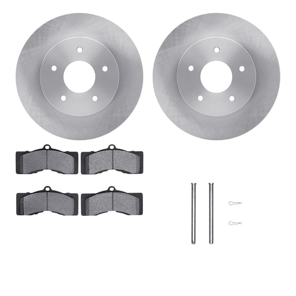 Dynamic Friction Company Front Brake Rotors with 5000 Advanced Brake Pads includes Hardware 6512-47124