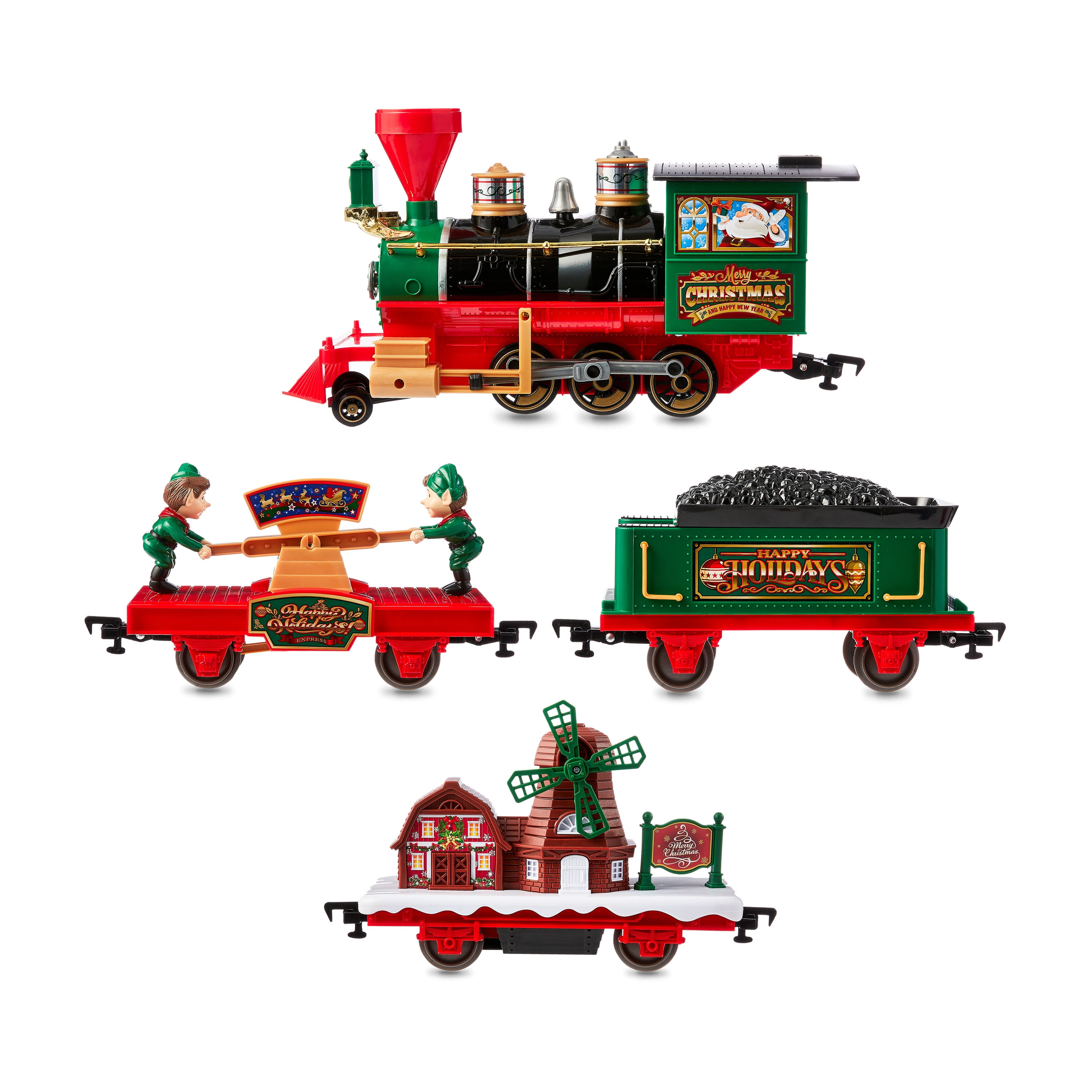 Happy Holiday Express 35pcs Eztec Battery Operated Plastic